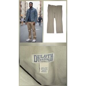 Duluth Trading Pants  Size 36x31 Brown 36 Grit Slim Fit Flex Twill Carpenter Men
